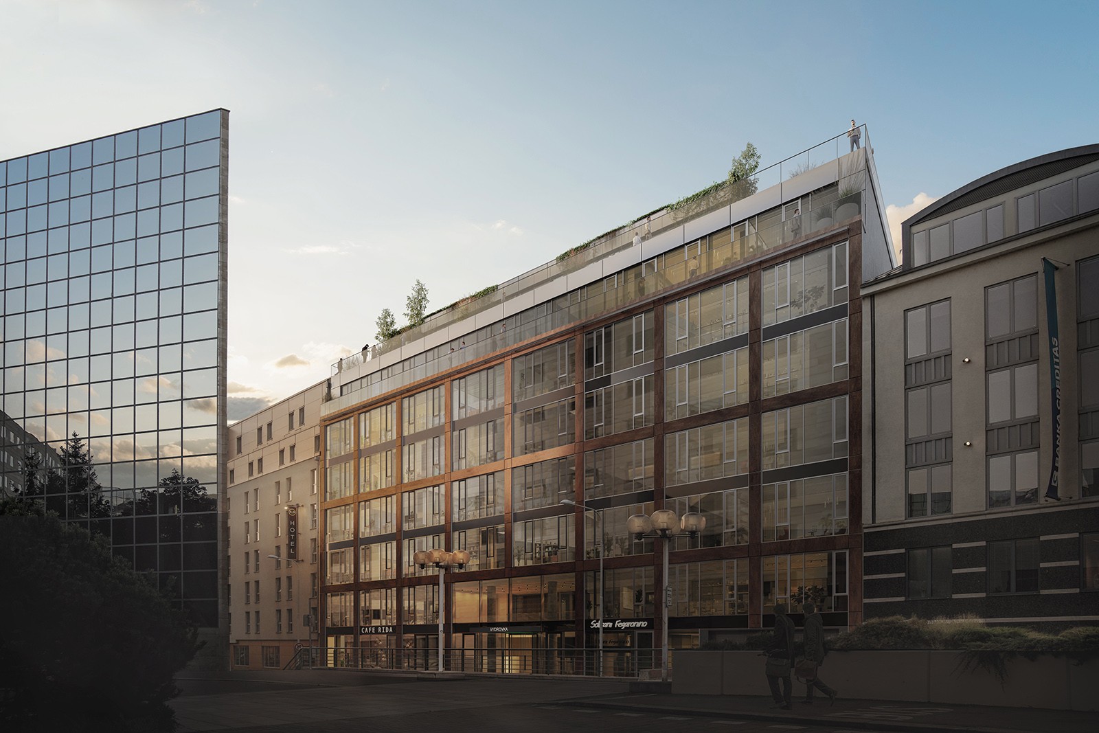 TOP SUSTAINABLE OFFICE BUILDING VYDROVKA OFFICE CENTER  IS BEING DEVELOPED IN PRAGUE KARLIN BY KARIMPOL INTERNATIONAL